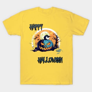 Spooky Pumpkin Happy Halloween T-Shirt